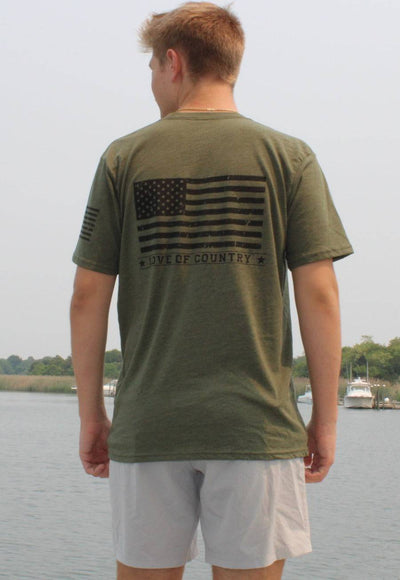 American Flag 50/50 Tee - Love of Country